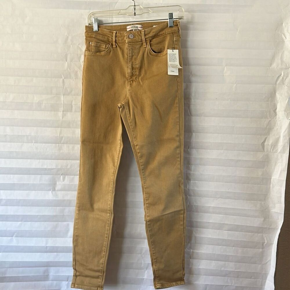Guess High Rise Skinny Jeans Sahara Sand Beige Girl's Size Medium
